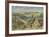 Cotswold Pattern-Adrian Allinson-Framed Premium Giclee Print