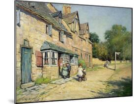 Cotswold Village, 1917-William Kay Blacklock-Mounted Giclee Print