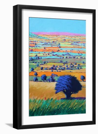 Cotswold Way, 2021 (acrylic on board)-Paul Powis-Framed Giclee Print