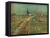 'Cottage Among Fields', c1890-Vincent van Gogh-Framed Stretched Canvas