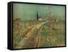 'Cottage Among Fields', c1890-Vincent van Gogh-Framed Stretched Canvas