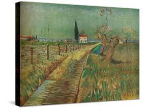 'Cottage Among Fields', c1890-Vincent van Gogh-Stretched Canvas