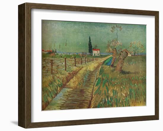 'Cottage Among Fields', c1890-Vincent van Gogh-Framed Giclee Print