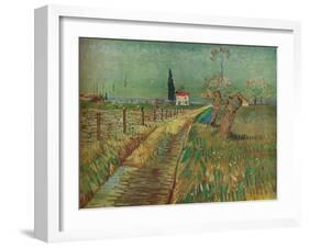 'Cottage Among Fields', c1890-Vincent van Gogh-Framed Giclee Print