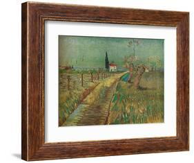 'Cottage Among Fields', c1890-Vincent van Gogh-Framed Giclee Print