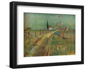 'Cottage Among Fields', c1890-Vincent van Gogh-Framed Giclee Print