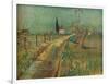 'Cottage Among Fields', c1890-Vincent van Gogh-Framed Giclee Print