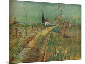 'Cottage Among Fields', c1890-Vincent van Gogh-Mounted Giclee Print
