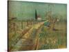 'Cottage Among Fields', c1890-Vincent van Gogh-Stretched Canvas