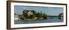 Cottage and a boathouse in Thousand Islands near Gananoque, Ontario, Canada-null-Framed Photographic Print