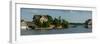 Cottage and a boathouse in Thousand Islands near Gananoque, Ontario, Canada-null-Framed Photographic Print