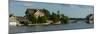 Cottage and a boathouse in Thousand Islands near Gananoque, Ontario, Canada-null-Mounted Photographic Print