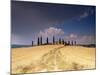 Cottage and Cypress Trees Near Pienza, Val d'Orcia, Siena Province, Tuscany, Italy, Europe-Sergio Pitamitz-Mounted Photographic Print