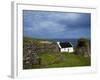 Cottage And Deserted Cottages on Great Blasket Island-null-Framed Photographic Print