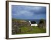 Cottage And Deserted Cottages on Great Blasket Island-null-Framed Photographic Print