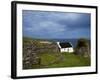 Cottage And Deserted Cottages on Great Blasket Island-null-Framed Photographic Print