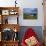 Cottage And Deserted Cottages on Great Blasket Island-null-Mounted Photographic Print displayed on a wall