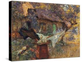 Cottage and Heart-Henri-Gaston Darien-Stretched Canvas