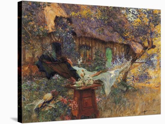 Cottage and Heart-Henri-Gaston Darien-Stretched Canvas