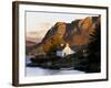 Cottage and Hills at Sunset, Plockton, Highland Region, Scotland, United Kingdom, Europe-Patrick Dieudonne-Framed Photographic Print