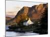 Cottage and Hills at Sunset, Plockton, Highland Region, Scotland, United Kingdom, Europe-Patrick Dieudonne-Mounted Photographic Print