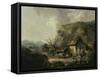 Cottage and Hilly Landscape-Thomas Hand-Framed Stretched Canvas