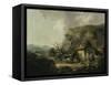 Cottage and Hilly Landscape-Thomas Hand-Framed Stretched Canvas