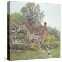 Cottage at Chiddingfold-Helen Allingham-Stretched Canvas