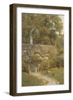 Cottage at Farringford, Isle of Wight-Helen Allingham-Framed Giclee Print