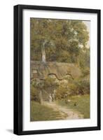 Cottage at Farringford, Isle of Wight-Helen Allingham-Framed Giclee Print