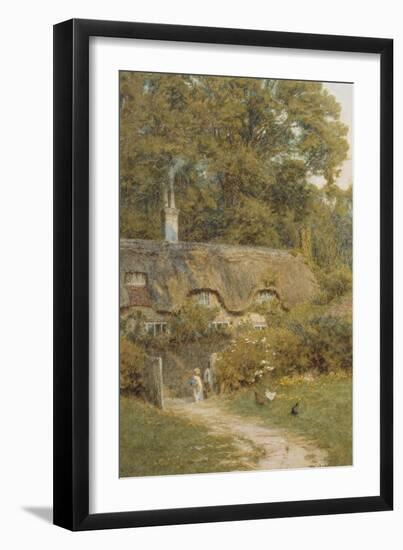 Cottage at Farringford, Isle of Wight-Helen Allingham-Framed Giclee Print