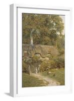 Cottage at Farringford, Isle of Wight-Helen Allingham-Framed Giclee Print