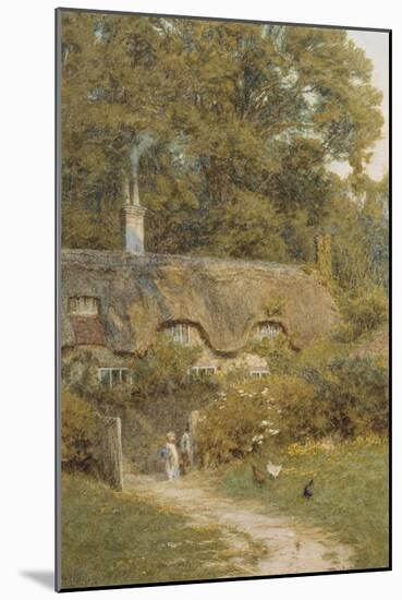 Cottage at Farringford, Isle of Wight-Helen Allingham-Mounted Giclee Print