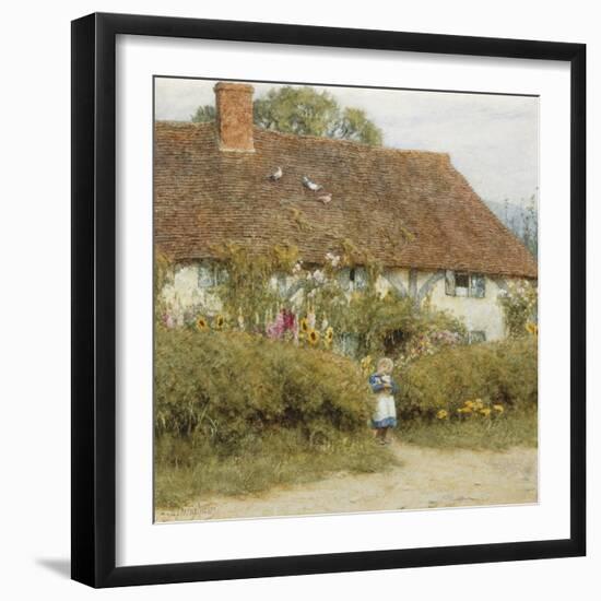 Cottage at West Horsley, Surrey-Helen Allingham-Framed Giclee Print