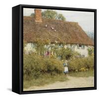 Cottage at West Horsley, Surrey-Helen Allingham-Framed Stretched Canvas