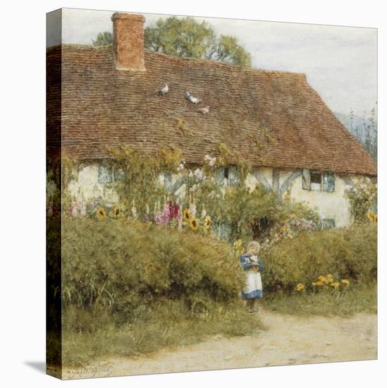Cottage at West Horsley, Surrey-Helen Allingham-Stretched Canvas