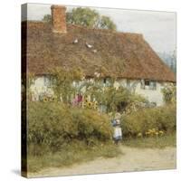 Cottage at West Horsley, Surrey-Helen Allingham-Stretched Canvas