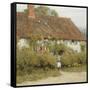 Cottage at West Horsley, Surrey-Helen Allingham-Framed Stretched Canvas