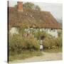 Cottage at West Horsley, Surrey-Helen Allingham-Stretched Canvas