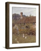 Cottage at Witley, Surrey, 19th Century-Helen Allingham-Framed Giclee Print