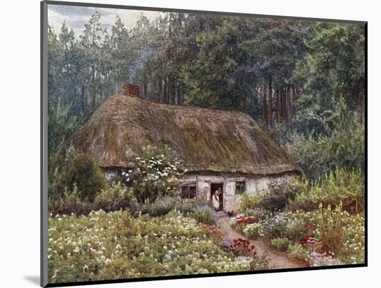 Cottage at Wormley Wood-Helen Allingham-Mounted Art Print