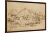 Cottage Beside a Canal, C.1650-53-Rembrandt van Rijn-Framed Giclee Print