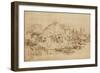 Cottage Beside a Canal, C.1650-53-Rembrandt van Rijn-Framed Giclee Print