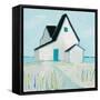 Cottage by the Sea Neutral-Phyllis Adams-Framed Stretched Canvas