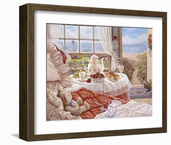 Cottage By The Sea-Janet Kruskamp-Framed Art Print