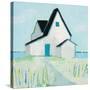 Cottage by the Sea-Phyllis Adams-Stretched Canvas