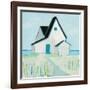 Cottage by the Sea-Phyllis Adams-Framed Art Print