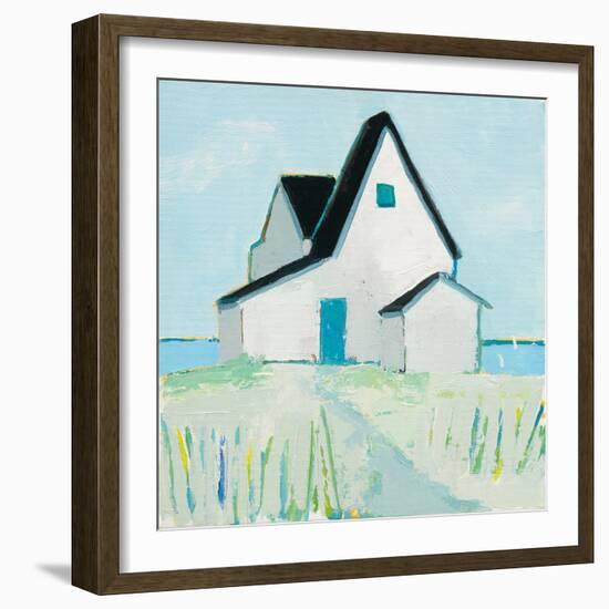 Cottage by the Sea-Phyllis Adams-Framed Art Print