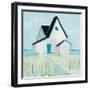 Cottage by the Sea-Phyllis Adams-Framed Art Print