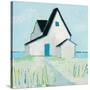 Cottage by the Sea-Phyllis Adams-Stretched Canvas